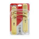 [M7I20] Didieri Brass Plated Triple Lever Handle Lock Set