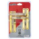 [M8A10] 21.6S Biflora Satin Nickel and Brass Plated Bathroom Set