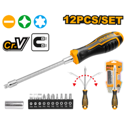 [AKSDFL1208PDQ] Flexible Shaft Screwdriver Set