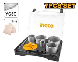 [AKCH0071] 7 Piece  Carbide gritted hole saw set