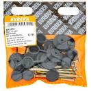 [6K25U] Roof Seal Nail &amp; Chrome Cap 3.55x65mm (Pack Of 10)