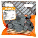 [6M35U] Roof Seal Nail &amp; Chrome Cap 3.55x75mm (Pack Of 10)