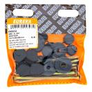 [6K55U] Roof Seal Nail &amp; Chrome Cap 5.00x90mm (Pack Of 8)