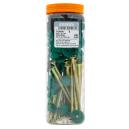 [T6A690] Roof Seal Nail &amp; Green Cap 5.00x120mm (Pack Of 40)