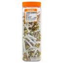 [T6A270] White-Rimmed Nails 6x35mm (Pack Of 200)