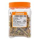 [H1G250] Chipboard Smooth Shank Yellow Plated Screw 4.0x40mm (Pack Of 200)