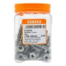 [H1B030] 1 Fin 40mm Zinc Drywall Plug with Screw (Pack Of 40)